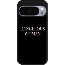Coque Google Pixel 10 / Pixel 10 Pro - Silicone rigide noir Dangerous woman