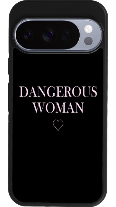 Coque Google Pixel 10 / Pixel 10 Pro - Silicone rigide noir Dangerous woman