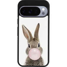Coque Google Pixel 10 / Pixel 10 Pro - Silicone rigide noir Easter 2023 bubble gum bunny