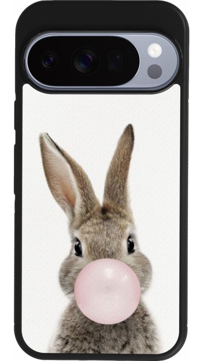 Coque Google Pixel 10 / Pixel 10 Pro - Silicone rigide noir Easter 2023 bubble gum bunny