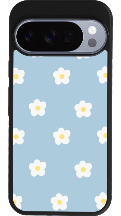Coque Google Pixel 10 / Pixel 10 Pro - Silicone rigide noir Easter 2024 daisy flower