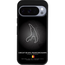 Google Pixel 10 / Pixel 10 Pro Case Hülle - Silikon schwarz F1 Track 2025 Belgium