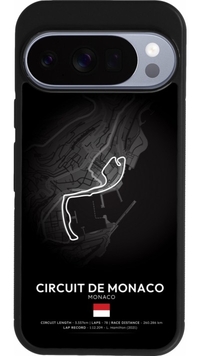 Google Pixel 10 / Pixel 10 Pro Case Hülle - Silikon schwarz F1 Track 2025 Monaco