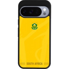 Coque Google Pixel 10 / Pixel 10 Pro - Silicone rigide noir Maillot de football Afrique du Sud 2026 personnalisable