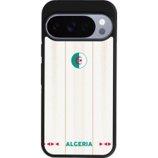 Coque Google Pixel 10 / Pixel 10 Pro - Silicone rigide noir Maillot de football Algérie 2026 personnalisable