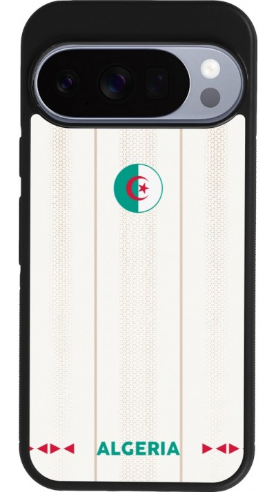 Google Pixel 10 / Pixel 10 Pro Case Hülle - Silikon schwarz Algerien 2026 personalisierbares Fussballtrikot
