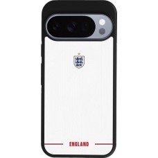 Coque Google Pixel 10 / Pixel 10 Pro - Silicone rigide noir Maillot de football Angleterre 2026 personnalisable