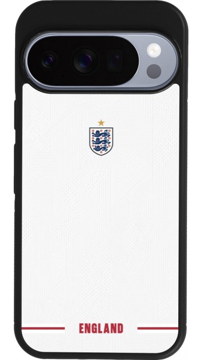 Google Pixel 10 / Pixel 10 Pro Case Hülle - Silikon schwarz England 2026 personalisierbares Fussballtrikot