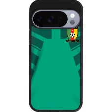 Coque Google Pixel 10 / Pixel 10 Pro - Silicone rigide noir Maillot de football Cameroun 2022 personnalisable