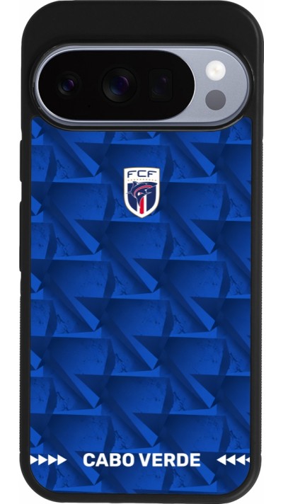 Google Pixel 10 / Pixel 10 Pro Case Hülle - Silikon schwarz Kap Verde 2026 personalisierbares Fussballtrikot