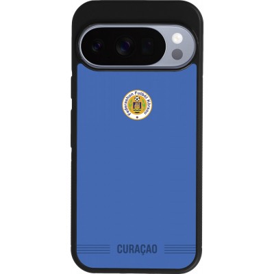 Google Pixel 10 / Pixel 10 Pro Case Hülle - Silikon schwarz Curaçao 2026 personalisierbares Fussballtrikot