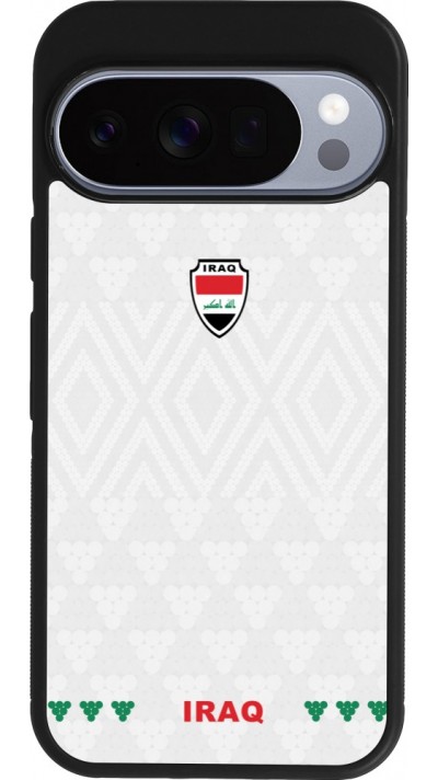 Google Pixel 10 / Pixel 10 Pro Case Hülle - Silikon schwarz Irak 2026 personalisierbares Fussballtrikot
