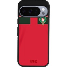 Google Pixel 10 / Pixel 10 Pro Case Hülle - Silikon schwarz Marokko 2022 personalisierbares Fussballtrikot