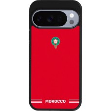 Google Pixel 10 / Pixel 10 Pro Case Hülle - Silikon schwarz Marokko 2026 personalisierbares Fussballtrikot