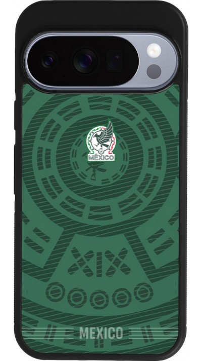 Google Pixel 10 / Pixel 10 Pro Case Hülle - Silikon schwarz Mexiko 2026 personalisierbares Fussballtrikot