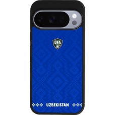Google Pixel 10 / Pixel 10 Pro Case Hülle - Silikon schwarz Usbekistan 2026 personalisierbares Fussballtrikot