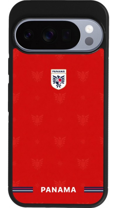 Google Pixel 10 / Pixel 10 Pro Case Hülle - Silikon schwarz Panama 2026 personalisierbares Fussballtrikot