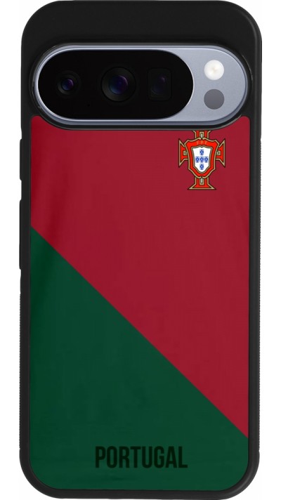 Coque Google Pixel 10 / Pixel 10 Pro - Silicone rigide noir Maillot de football Portugal 2022