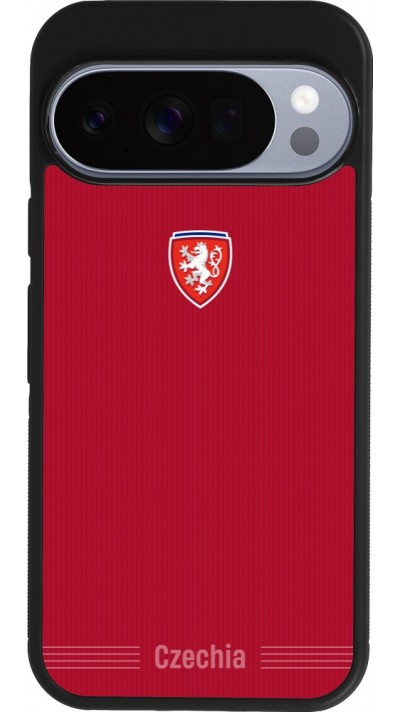 Google Pixel 10 / Pixel 10 Pro Case Hülle - Silikon schwarz Tschechische Republik 2026 personalisierbares Fussballtrikot