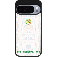 Google Pixel 10 / Pixel 10 Pro Case Hülle - Silikon schwarz Senegal 2026 personalisierbares Fussballtrikot