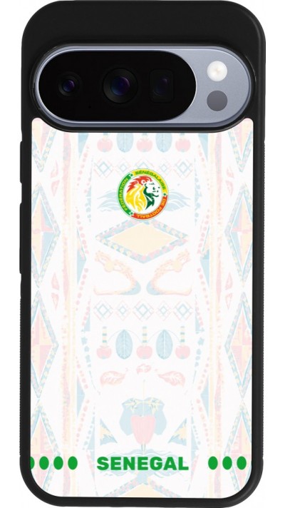 Google Pixel 10 / Pixel 10 Pro Case Hülle - Silikon schwarz Senegal 2026 personalisierbares Fussballtrikot
