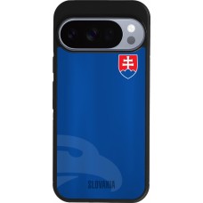 Coque Google Pixel 10 / Pixel 10 Pro - Silicone rigide noir Maillot de football Slovaquie
