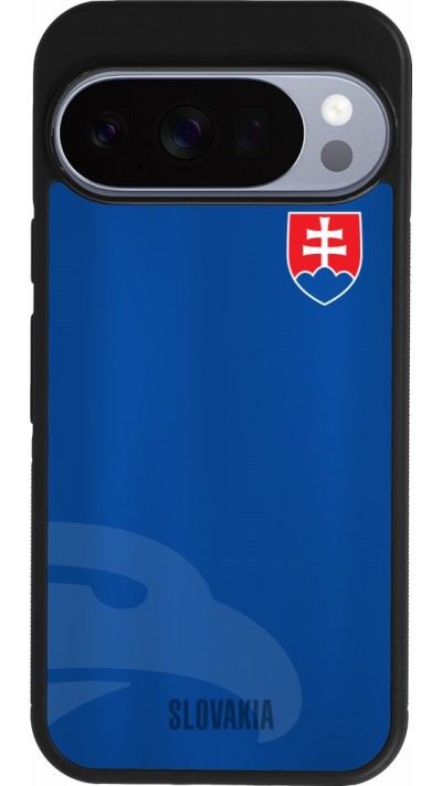 Coque Google Pixel 10 / Pixel 10 Pro - Silicone rigide noir Maillot de football Slovaquie
