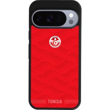 Coque Google Pixel 10 / Pixel 10 Pro - Silicone rigide noir Maillot de football Tunisie 2026 personnalisable