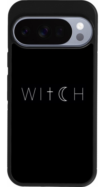 Google Pixel 10 / Pixel 10 Pro Case Hülle - Silikon schwarz Halloween 22 witch word