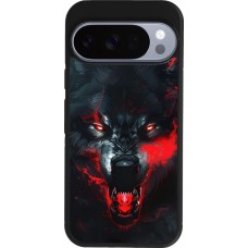 Coque Google Pixel 10 / Pixel 10 Pro - Silicone rigide noir Halloween 2024 mad werewolf