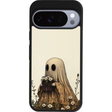 Coque Google Pixel 10 / Pixel 10 Pro - Silicone rigide noir Halloween 2025 Ghost gardener