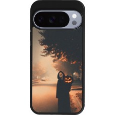 Coque Google Pixel 10 / Pixel 10 Pro - Silicone rigide noir Halloween 2025 Scream
