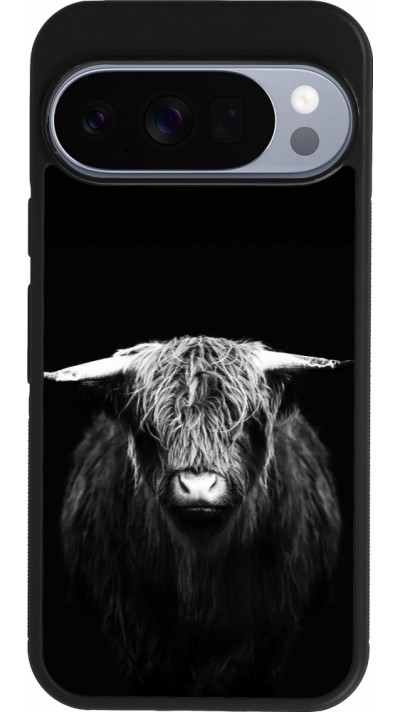 Google Pixel 10 / Pixel 10 Pro Case Hülle - Silikon schwarz Highland calf black