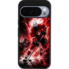 Coque Google Pixel 10 / Pixel 10 Pro - Silicone rigide noir Hockey World Championship Player