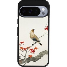 Google Pixel 10 / Pixel 10 Pro Case Hülle - Silikon schwarz Japanese Bird