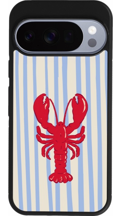 Coque Google Pixel 10 / Pixel 10 Pro - Silicone rigide noir Red lobster 2026
