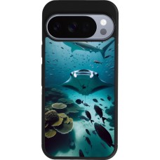 Google Pixel 10 / Pixel 10 Pro Case Hülle - Silikon schwarz Manta Lagune Reinigung