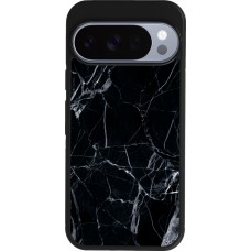 Google Pixel 10 / Pixel 10 Pro Case Hülle - Silikon schwarz Marble Black 01