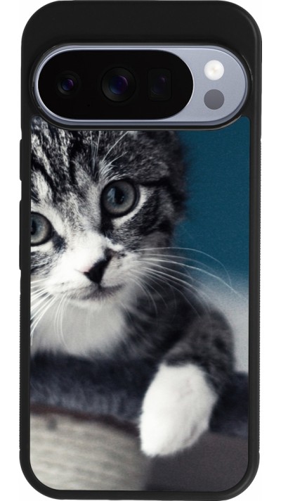 Coque Google Pixel 10 / Pixel 10 Pro - Silicone rigide noir Meow 23