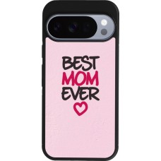 Google Pixel 10 / Pixel 10 Pro Case Hülle - Silikon schwarz Mom 2023 best Mom ever pink