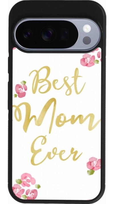 Coque Google Pixel 10 / Pixel 10 Pro - Silicone rigide noir Mom 2024 best Mom ever