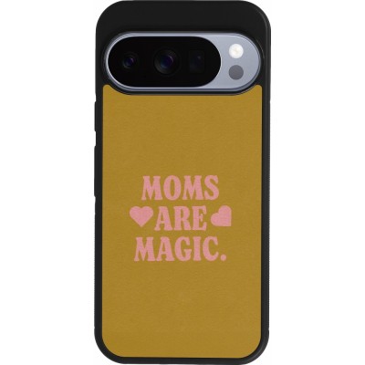 Coque Google Pixel 10 / Pixel 10 Pro - Silicone rigide noir Mom 2026 Are Magic