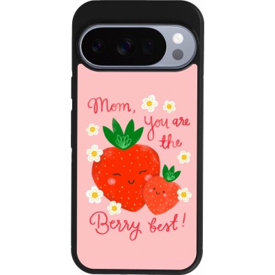 Coque Google Pixel 10 / Pixel 10 Pro - Silicone rigide noir Mom 2026 Berry best