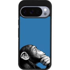 Coque Google Pixel 10 / Pixel 10 Pro - Silicone rigide noir Monkey Pop Art