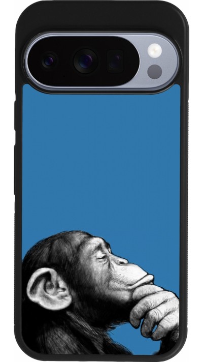 Coque Google Pixel 10 / Pixel 10 Pro - Silicone rigide noir Monkey Pop Art