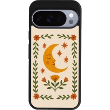 Google Pixel 10 / Pixel 10 Pro Case Hülle - Silikon schwarz Half moon stamp 2026