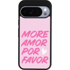 Google Pixel 10 / Pixel 10 Pro Case Hülle - Silikon schwarz More amor porfavor