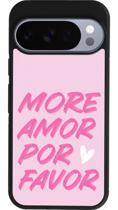 Coque Google Pixel 10 / Pixel 10 Pro - Silicone rigide noir More amor porfavor