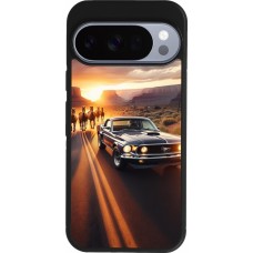 Google Pixel 10 / Pixel 10 Pro Case Hülle - Silikon schwarz Mustang 69 Grand Canyon