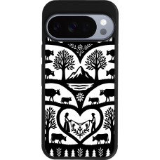 Coque Google Pixel 10 / Pixel 10 Pro - Silicone rigide noir Poya Suisse 2